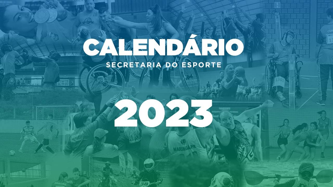 Esporte divulga calendário dos Jogos Oficiais para 2023
