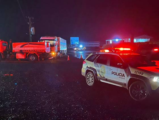 Motociclista morre em violenta colisão com carreta na PR-182 em Realeza