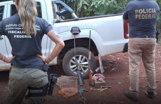 PF e ICMBio desmantela rinha de galos e apreende armas em Capanema