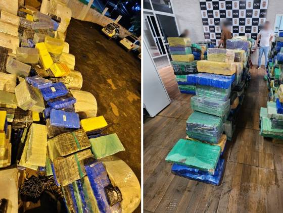 Polícia Militar apreende mais de 4 toneladas de maconha e prende três homens em Dois Vizinhos