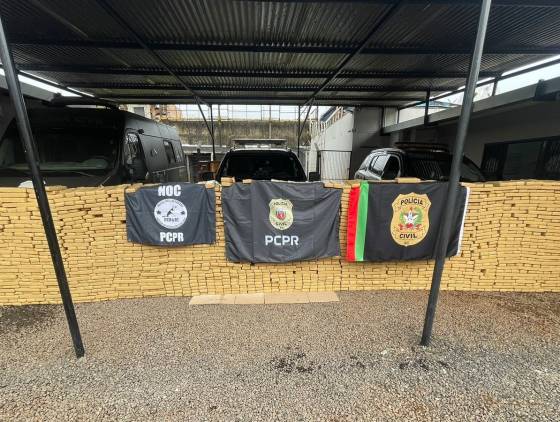 1,7 tonelada de maconha apreendida em Francisco Beltrão durante operação conjunta