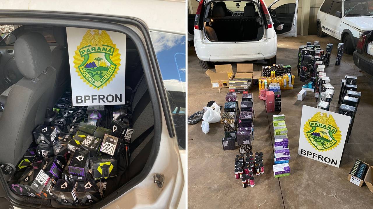 BPFRON apreende veículo carregado com produtos contrabandeados em Ampére