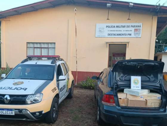 Polícia Militar do Paraná apreende veículo carregado com vinho oriundo da Argentina em Flor da Serra