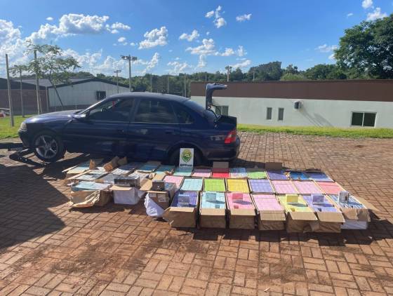 BPFRON apreende veículo com quase 7 mil cigarros eletrônicos em fuga em Ampére