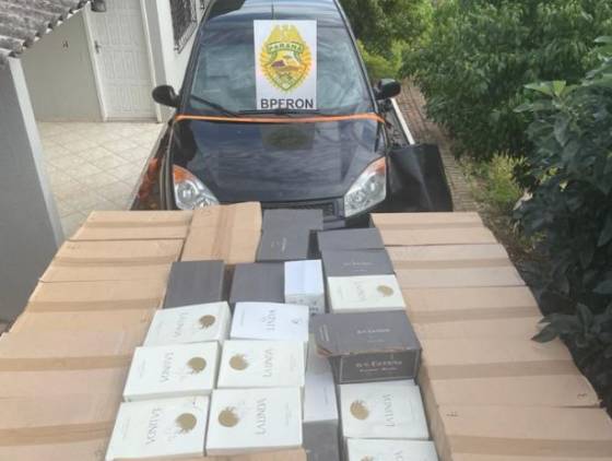 BPFRON apreende grande quantidade de bebidas estrangeiras em Francisco Beltrão