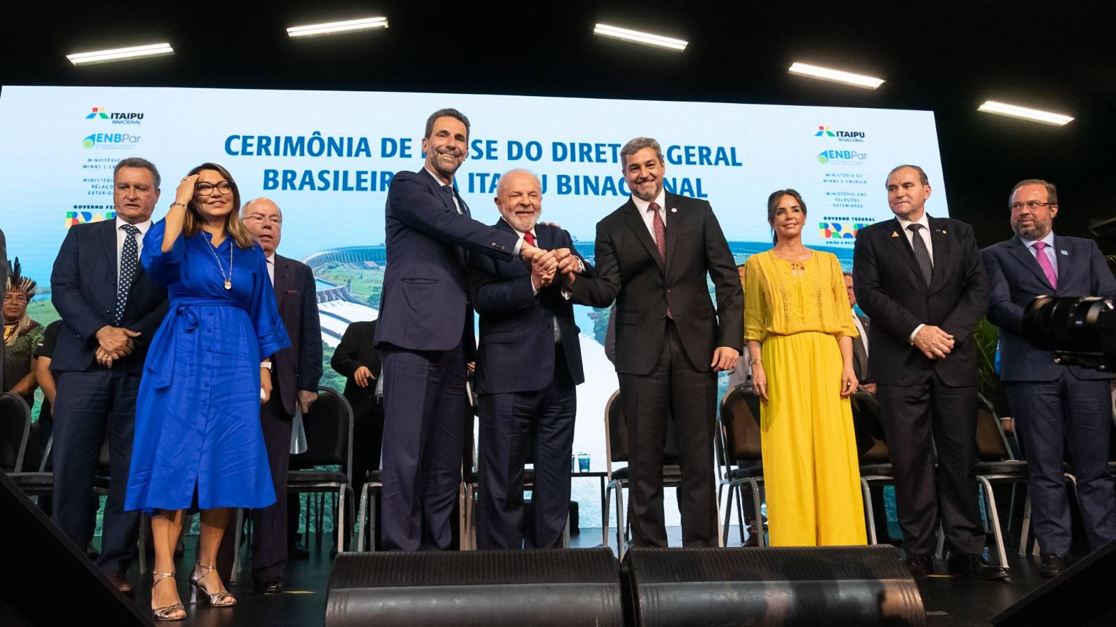 Com presença de presidente do Brasil e do Paraguai, Verri toma posse na Itaipu