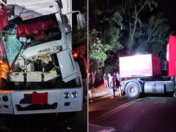 Colisão envolvendo carreta, caminhão e veículo é registrada na SC-157, em Formosa do Sul