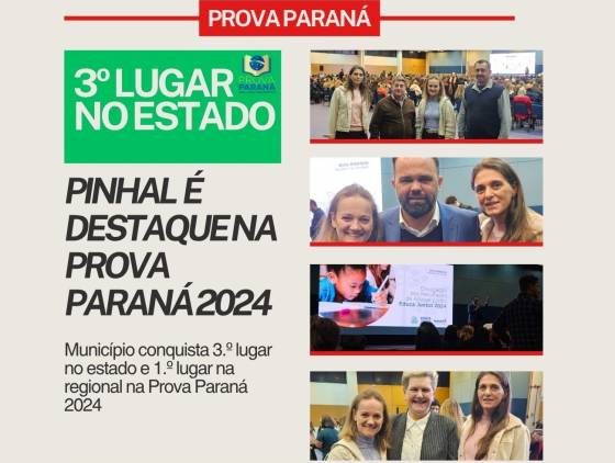Pinhal de São Bento brilha na Prova Paraná 2024 e conquista destaque estadual