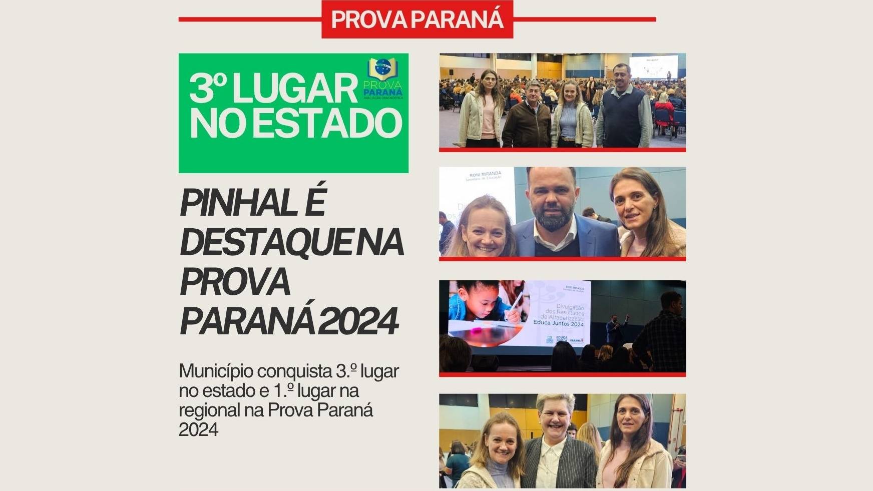 Pinhal de São Bento brilha na Prova Paraná 2024 e conquista destaque estadual