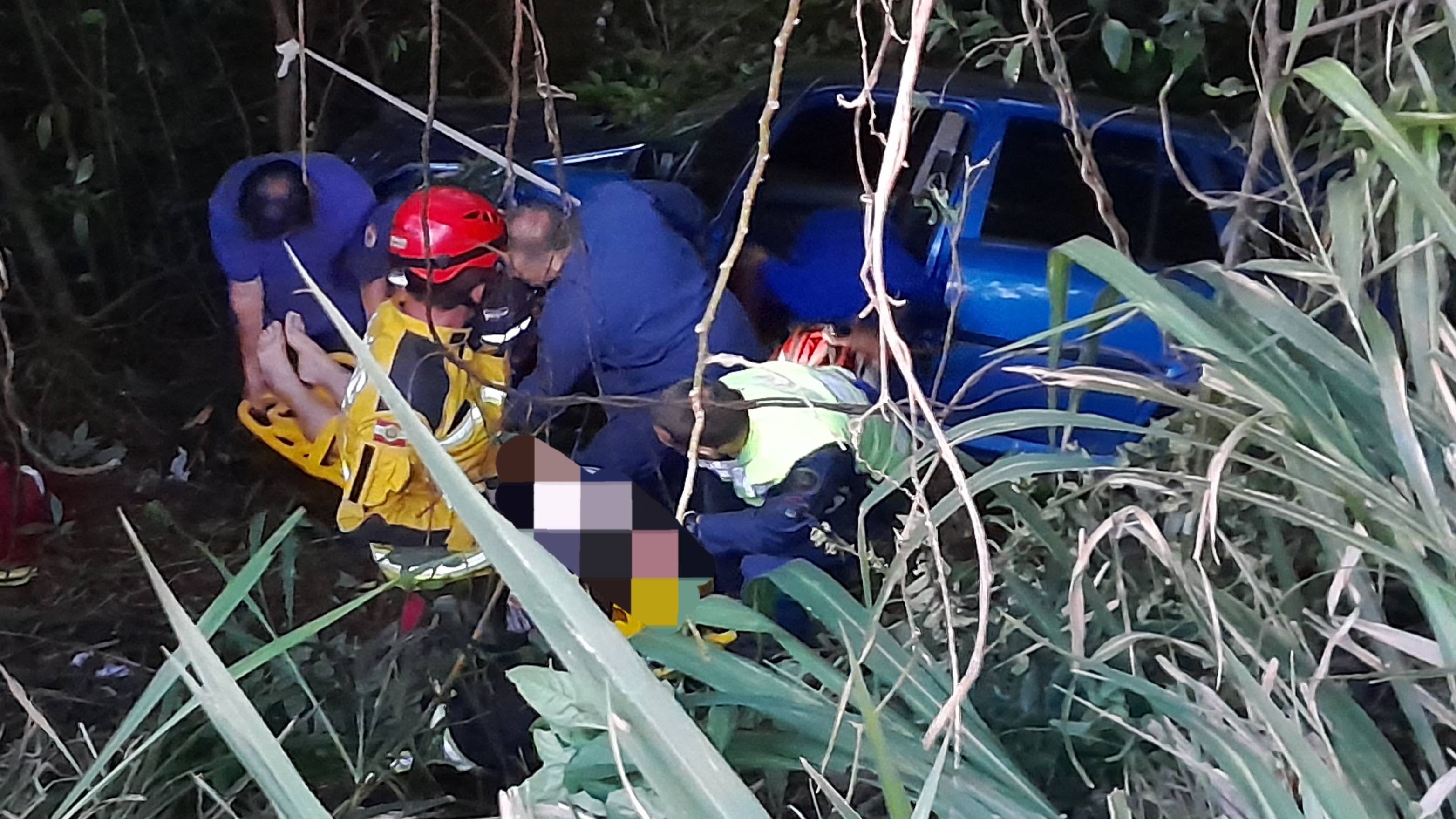Mulher fica ferida após se envolver em acidente de trânsito em Barracão