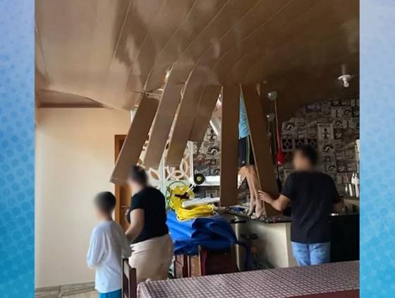 Paraquedista sofre queda e cai sobre telhado de residência em Francisco Beltrão