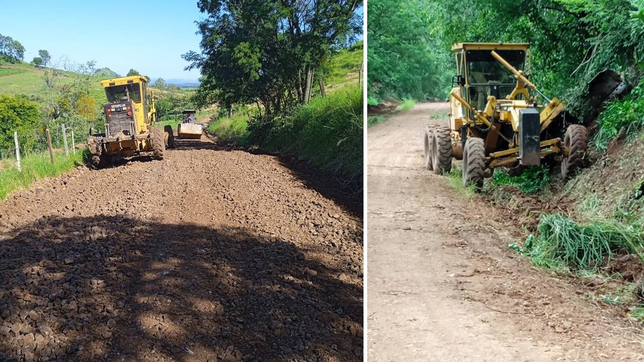 Pinhal de São Bento realiza obras de manutenção em estradas rurais