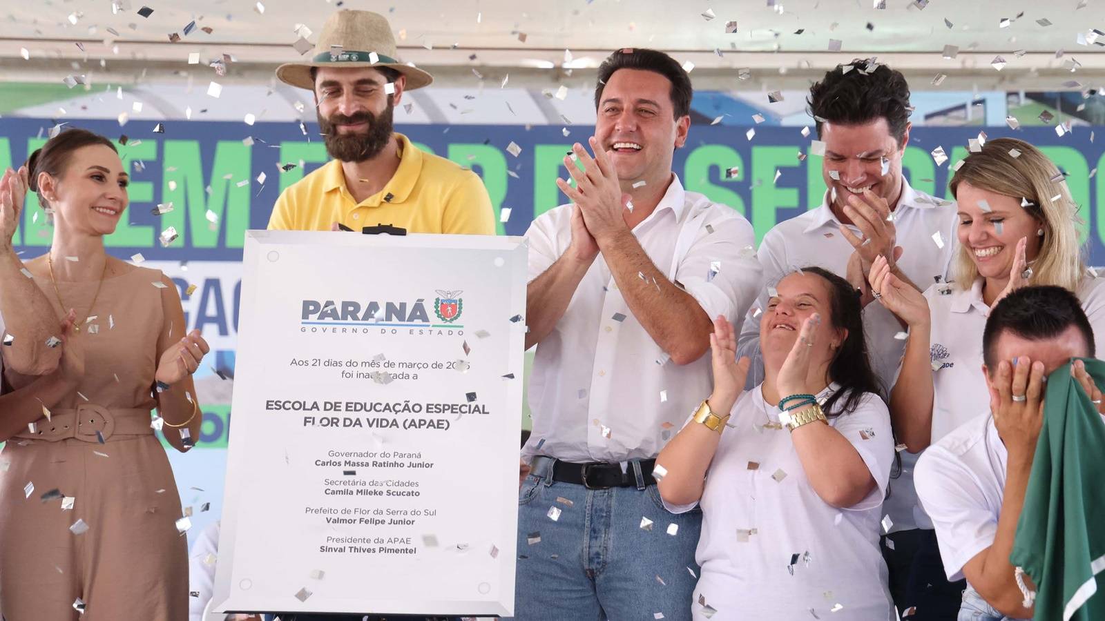 Fim do improviso: Ratinho Junior inaugura nova APAE de Flor da Serra do Sul