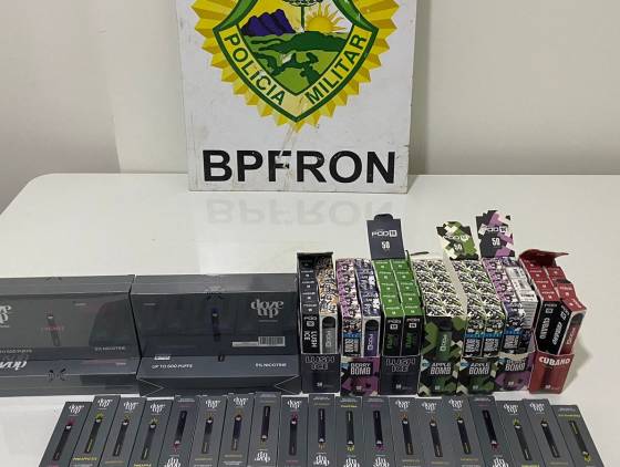 BPFron apreende 127 cigarros eletrônicos durante operação em Realeza