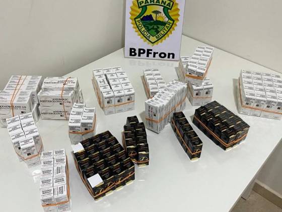 BPFron prendem uruguaio transportando anabolizantes em Santo Antônio do Sudoeste