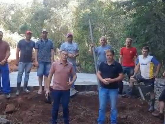 Município de Salgado Filho investe na recuperação de pontes no interior