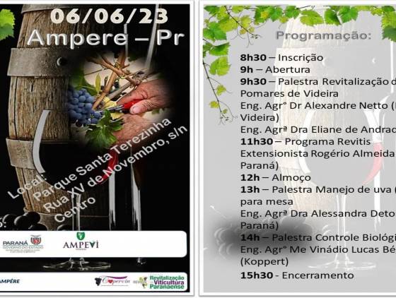 III Seminário de Vitivinicultura de Ampére promove avanços tecnológicos na produção de uvas e vinhos
