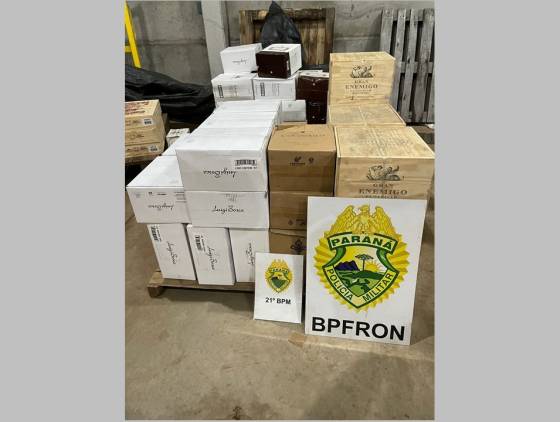 BPFRON e 21°BPM apreendem bebidas em Francisco Beltrão