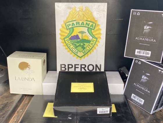 Operação Hórus: BPFron apreende 42 garrafas de vinho estrangeiro em Barracão
