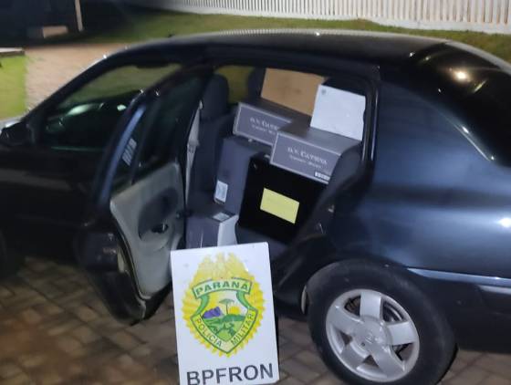 BPFRON apreende três veículos carregados com vinho argentino em Barracão