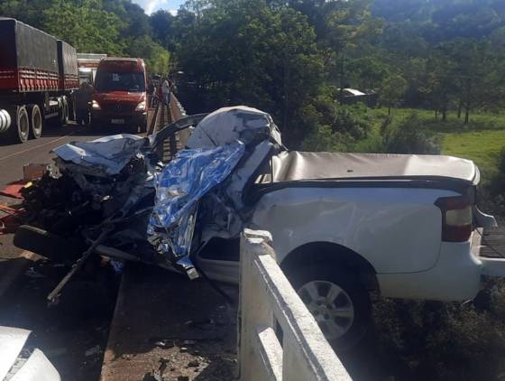 Homem de 68 anos morre em grave acidente na PR-281 entre Realeza e Planalto