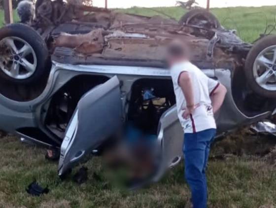 Gravíssimo acidente deixa uma vítima fatal e cinco feridos na PR-459 entre Palmas e Mangueirinha