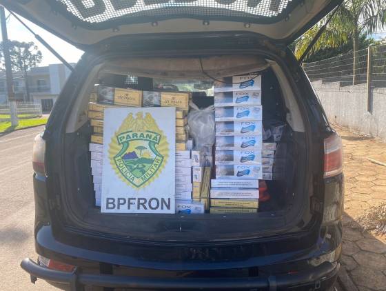 BPFRON apreende cigarros contrabandeados em Nova Prata do Iguaçu